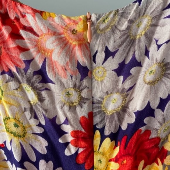 Floral Silk Dress - Picture 3 of 4